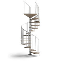 Platzsparende Spindeltreppe - C20+