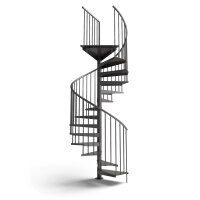 Platzsparende Spindeltreppe - F20+