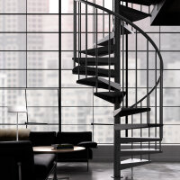 Platzsparende Spindeltreppe - F20+