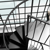 Platzsparende Spindeltreppe - F20+