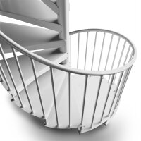 Platzsparende Spindeltreppe - F20+