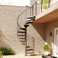 Spindeltreppe für Außen - F20 Galva Color+