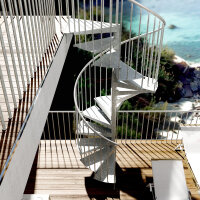 Spindeltreppe für Außen - F20 Galva+