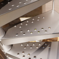 Spindeltreppe für Außen - F20 Galva+