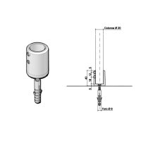 Halter Geländerstab R2