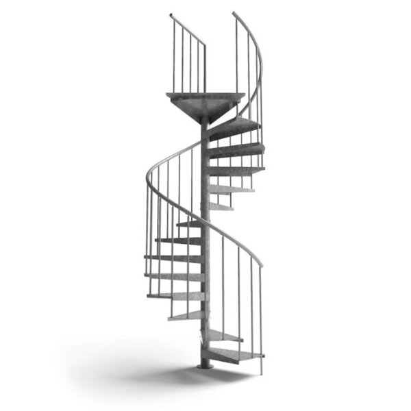 Spindeltreppe für Außen - F20 Galva