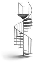 Spindeltreppe für Außen - F20 Galva