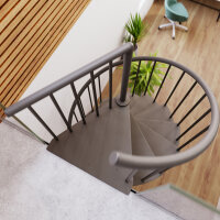 Platzsparende Spindeltreppe - F20