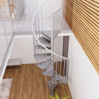 Platzsparende Spindeltreppe - F20